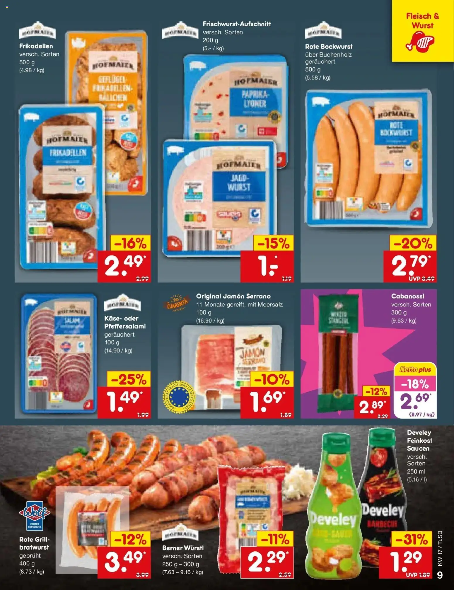 Netto Marken-Discount Prospekt Lahr-Langenwinkel	 – gültig ab 20.04.2026 | Seite: 11 | Produkte: Bockwurst, Grill, Wurst, Fleisch