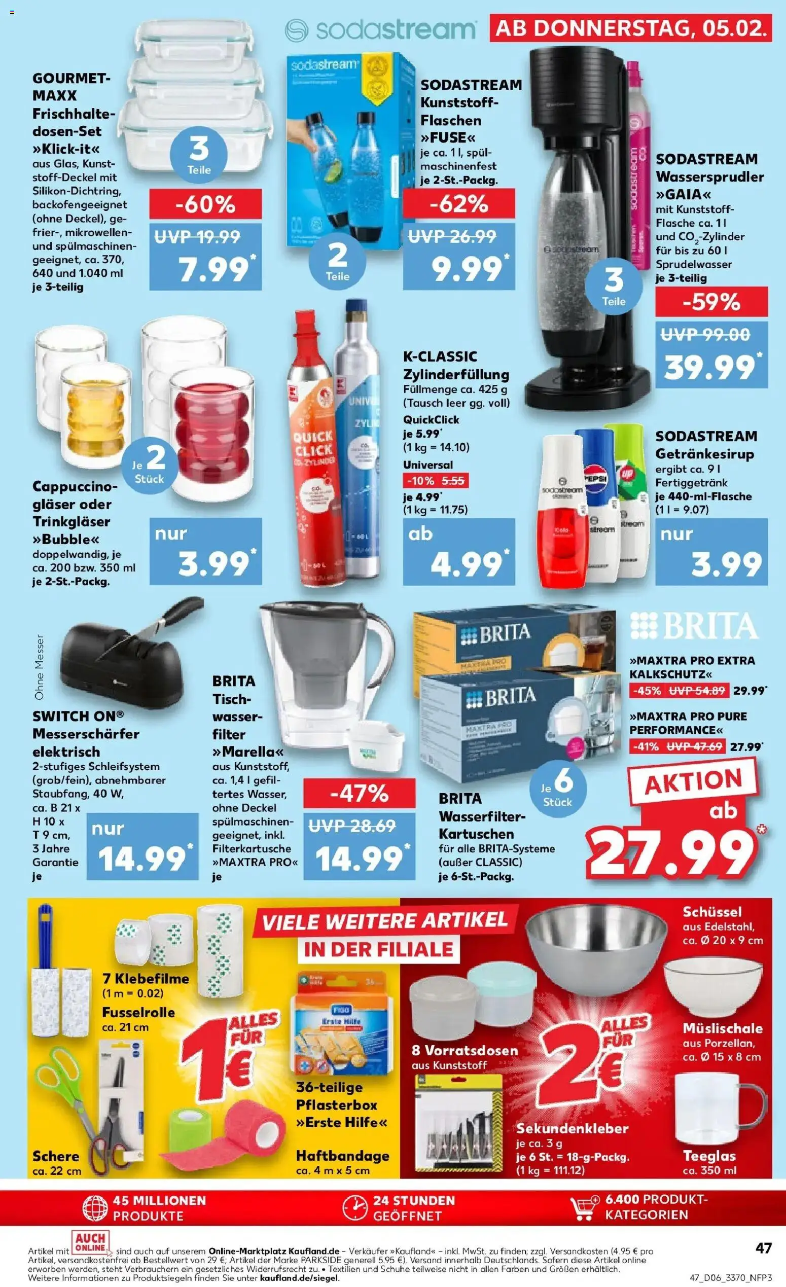 Kaufland prospekt Suhl	 – gültig ab 05.02.2026 | Seite: 47 | Produkte: Tisch, Wasser, Sodastream