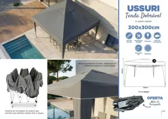 Pré-visualização Espaço Casa folheto Ar Livre 2026 válido de 07.03.2026 | Página: 223 | Produtos: Tenda