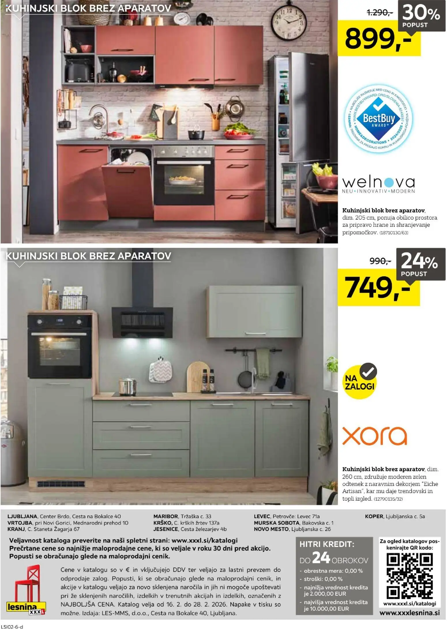 Novi XXXL Lesnina katalog ponudbe – veljaven od 17.02.2026 | Stran: 12 | Izdelki: Blok