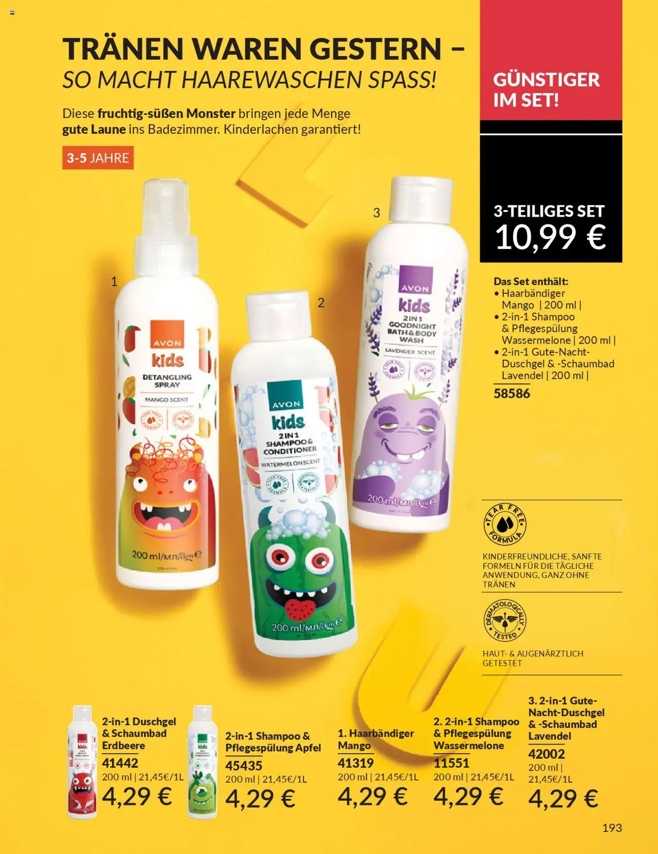 AVON Katalog Oktober 2025 – gültig ab 01.10.2025 | Seite: 195 | Produkte: Äpfel, Shampoo, Duschgel, Mango