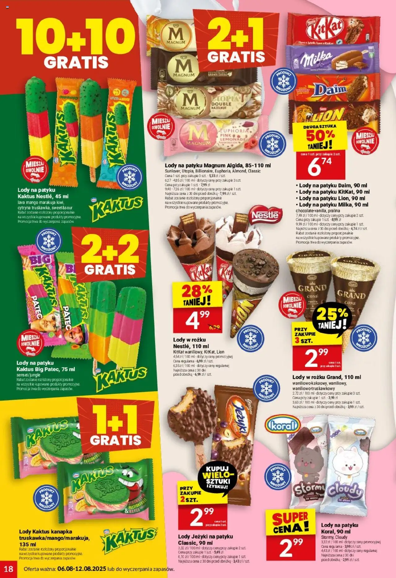Twój Market Gazetka od 06.08.2025 | Strona: 18 | Produkty: Cytryna, Mango, Lody Kaktus, Lody