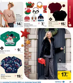 Carrefour - Folder - Voorbeeld van een folder van Carrefour, geldig van 12.11.2025 | Pagina: 31 | Producten: Sweater, Trui, Hemd