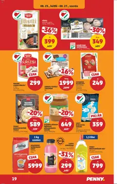 PENNY akciós ujság - amely érvényes a következő dátumtól: 21.08.2025 | Oldal: 23 | Termékek: Burgonya, Sárgabarack, Lekvár, Szalonna