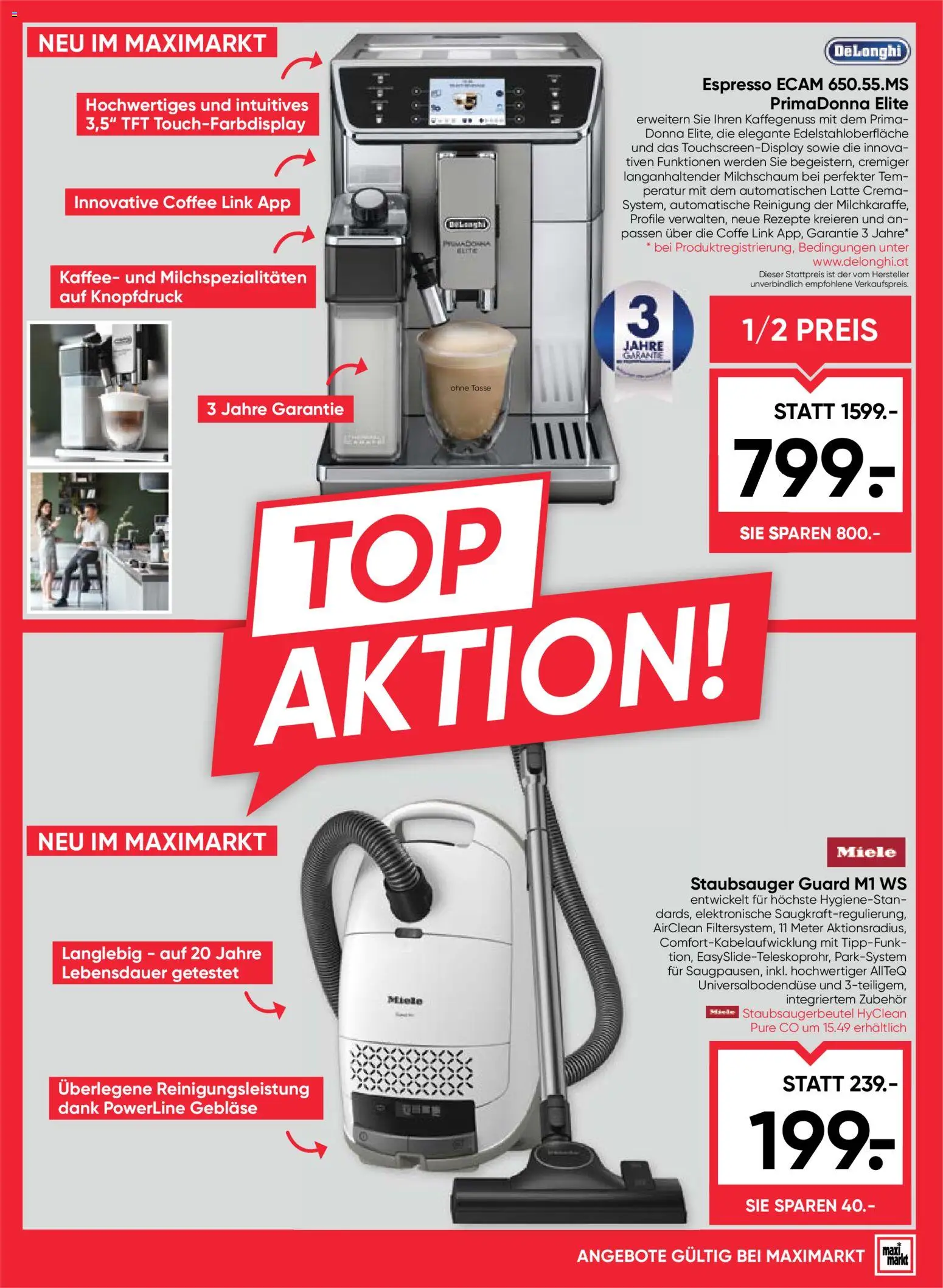 Maximarkt Flugblatt gültig ab 02.01.2026 | Seite: 23 | Produkte: Staubsauger, Kaffee