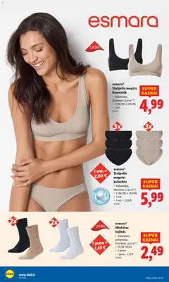 LIDL leidinys galioja nuo 29.12.2025 | Puslapis: 28 | Prekių: Kelnaitės, Liemenėlė, Kojinės