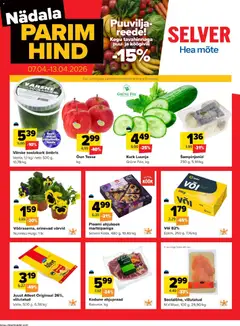 Selver kliendilehe eelvaade alates 07.04.2026