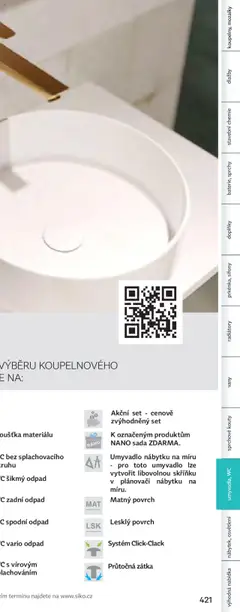 Náhled letáku Siko koupelny katalog Koupelny 2024/2025 od 23.10.2024 | Strana: 425 | Produkty: Umyvadlo, Wc