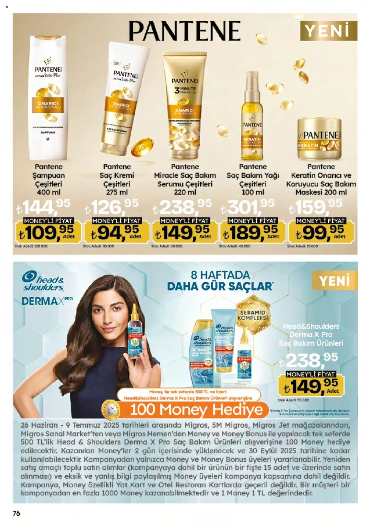 Migros Katalog - Migroskop - 26.06.2025 tarihinden itibaren geçerlidir | Sayfa: 76 | Ürünler: Şampuan, Saç Kremi