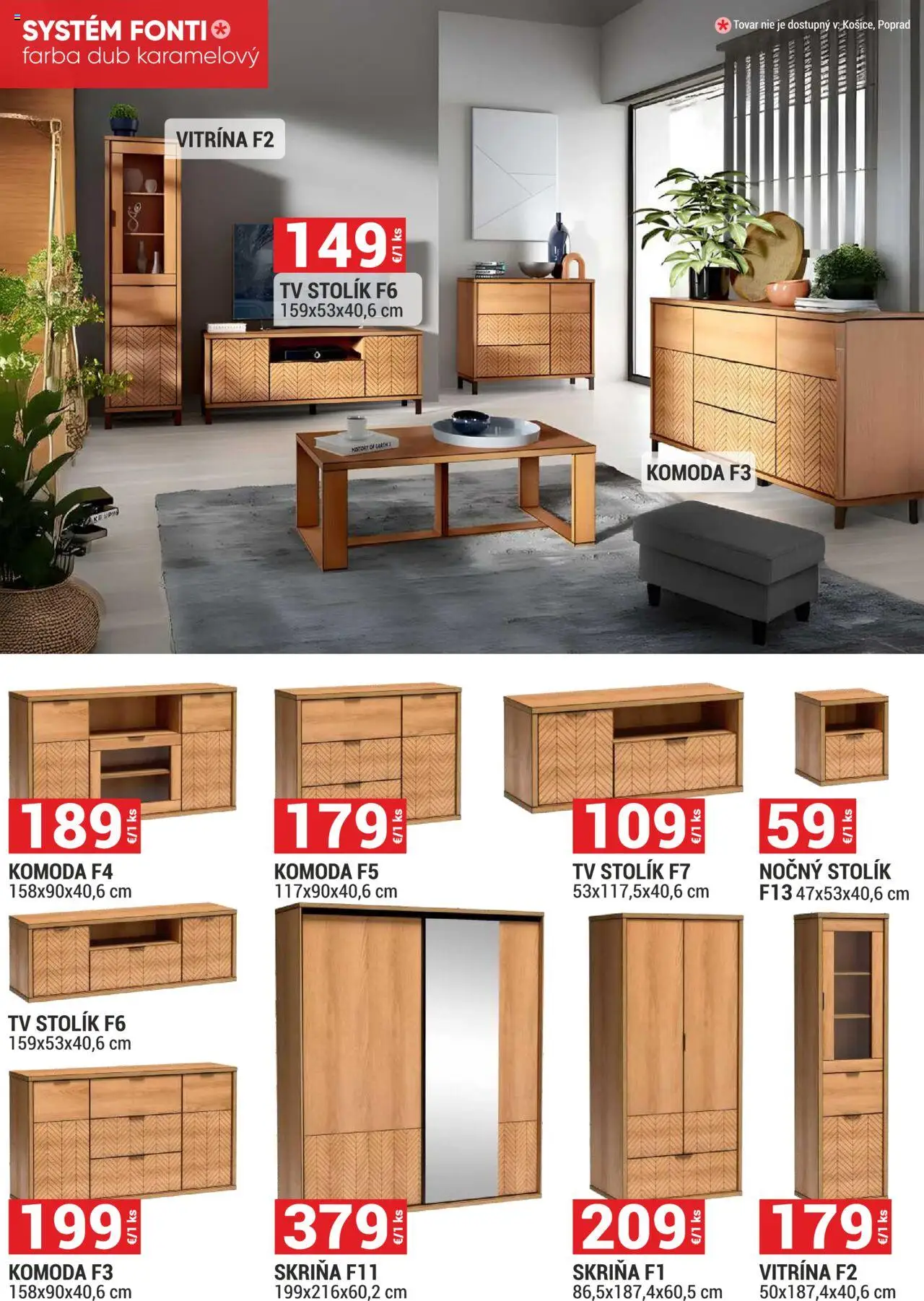 Nové Merkury Market akcie – leták je platný od 01.10.2025 | Strana: 2 | Produkty: Tv, Tv stolik, Skriňa, Nočný stolík