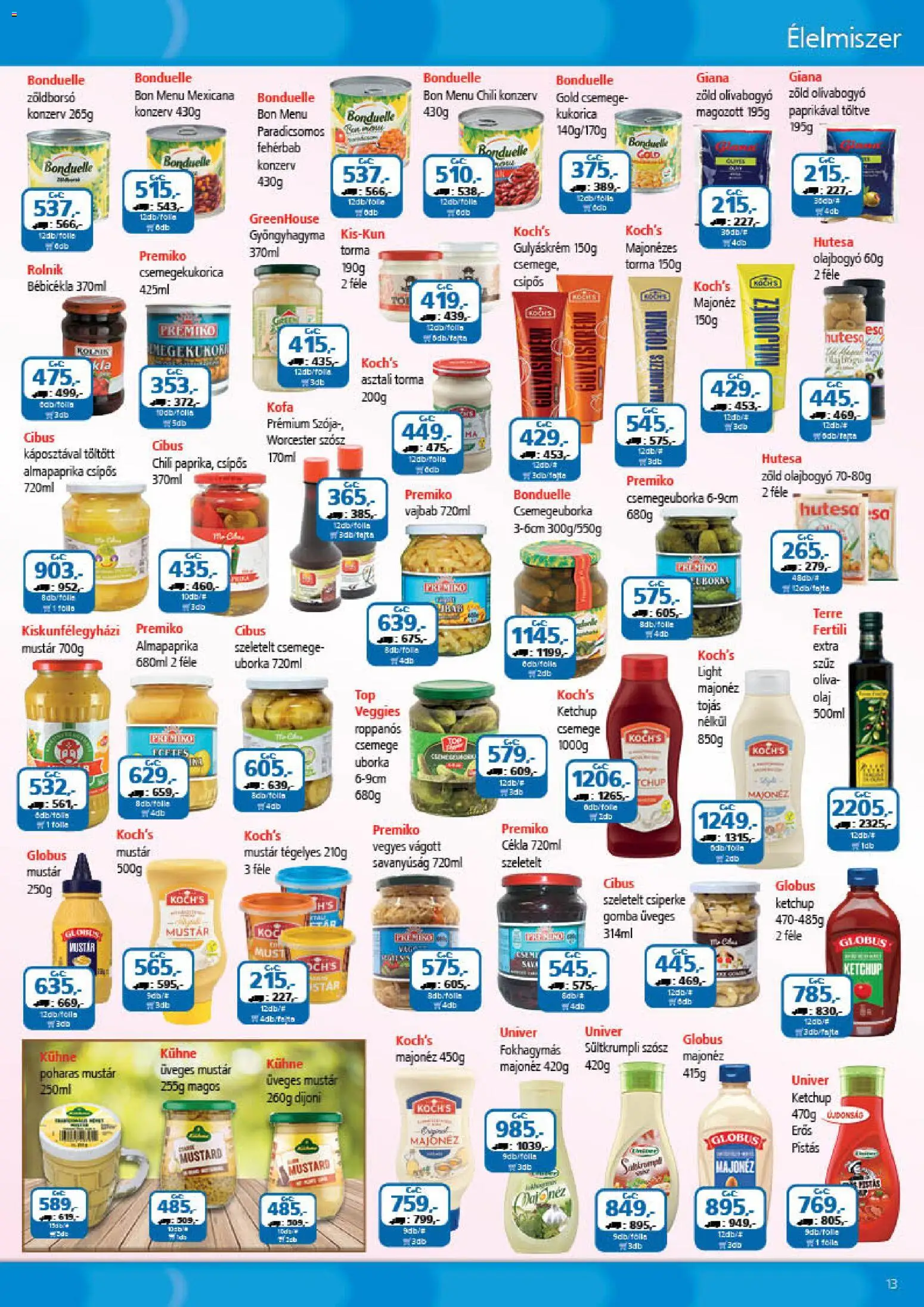 ÁRKLUB akciós ujság - amely érvényes a következő dátumtól: 01.01.2026 | Oldal: 13 | Termékek: Cékla, Tojás, Csemege uborka, Olaj