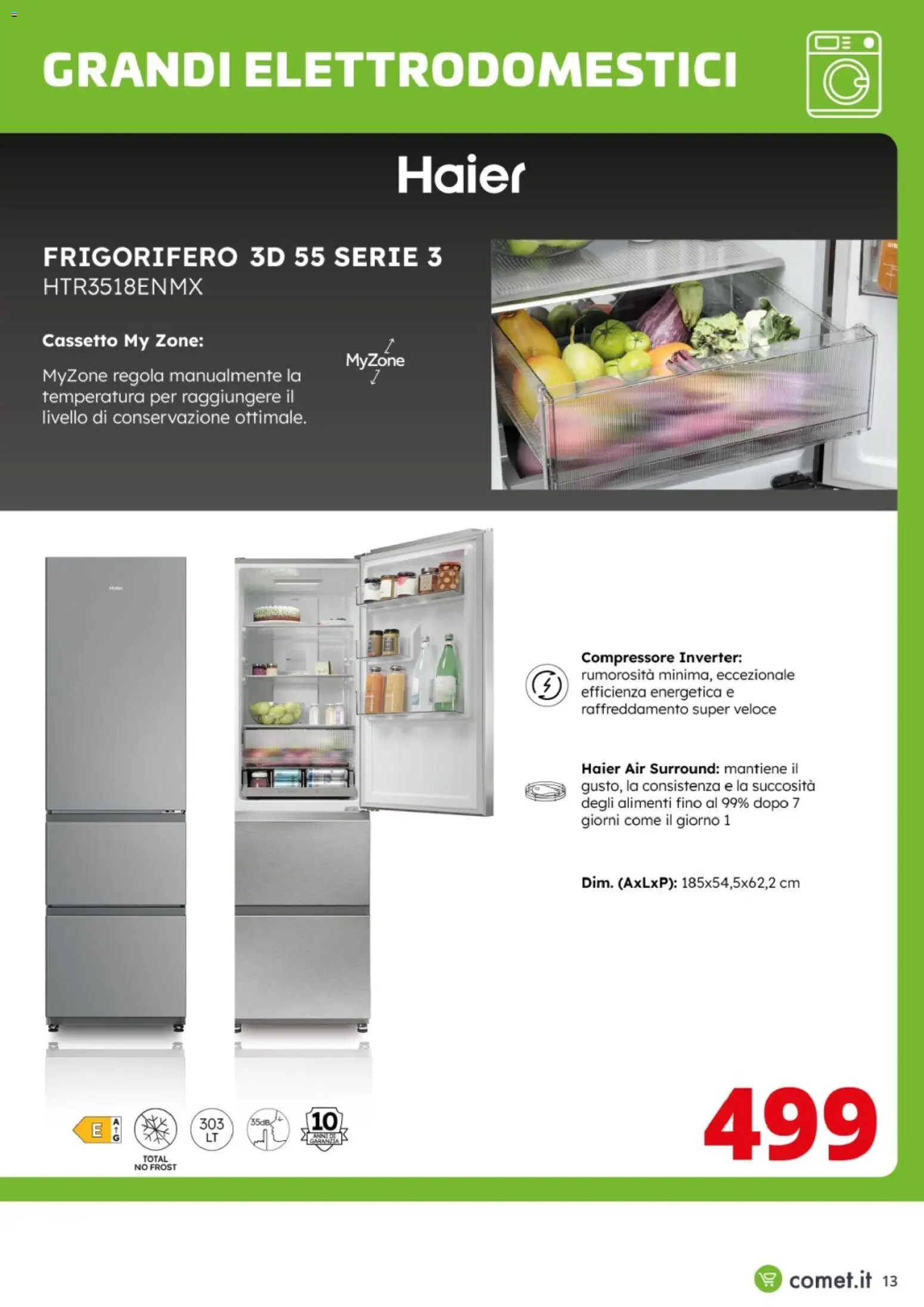 Volantino Comet del 17.11.2025 | Pagina: 13 | Prodotti: Compressore, Frigorifero