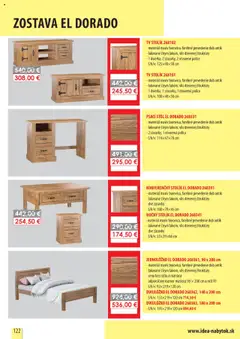 IDEA nábytok leták platný od 01.10.2025 | Strana: 122 | Produkty: Tv, Tv stolik, Nočný stolík, Stôl