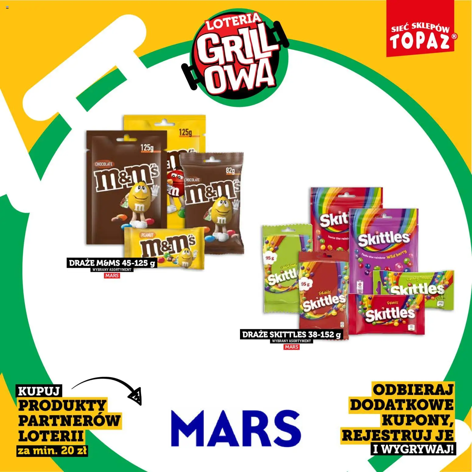 Topaz gazetka - Kupuj, Grilluj I Wygrywaj od 20.04.2026 | Strona: 35 | Produkty: M&M's