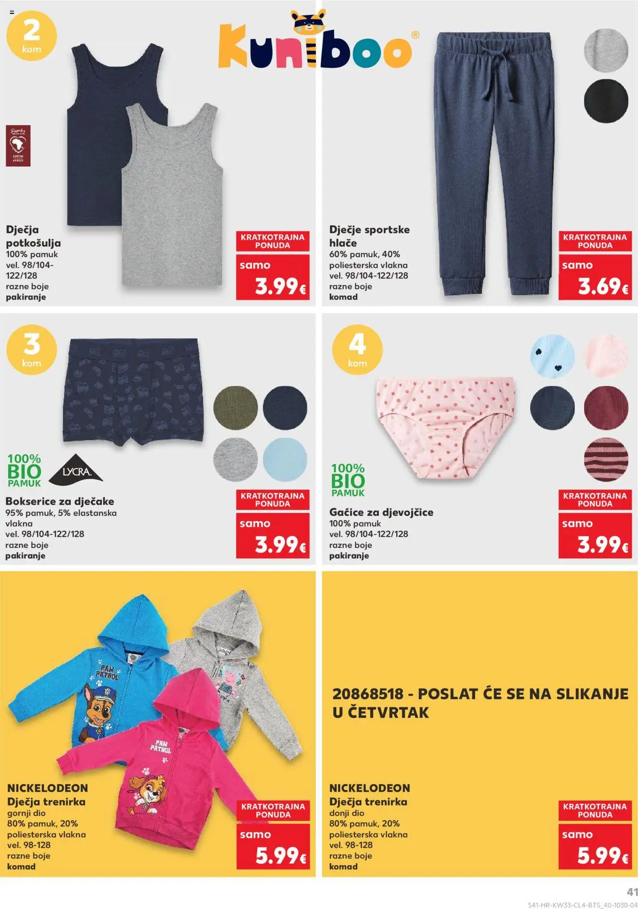 Kaufland katalog | vrijedi od 13.08.2025 | Stranica: 41 | Proizvodi: Hlače, Gaćice, Bokserice, Trenirka