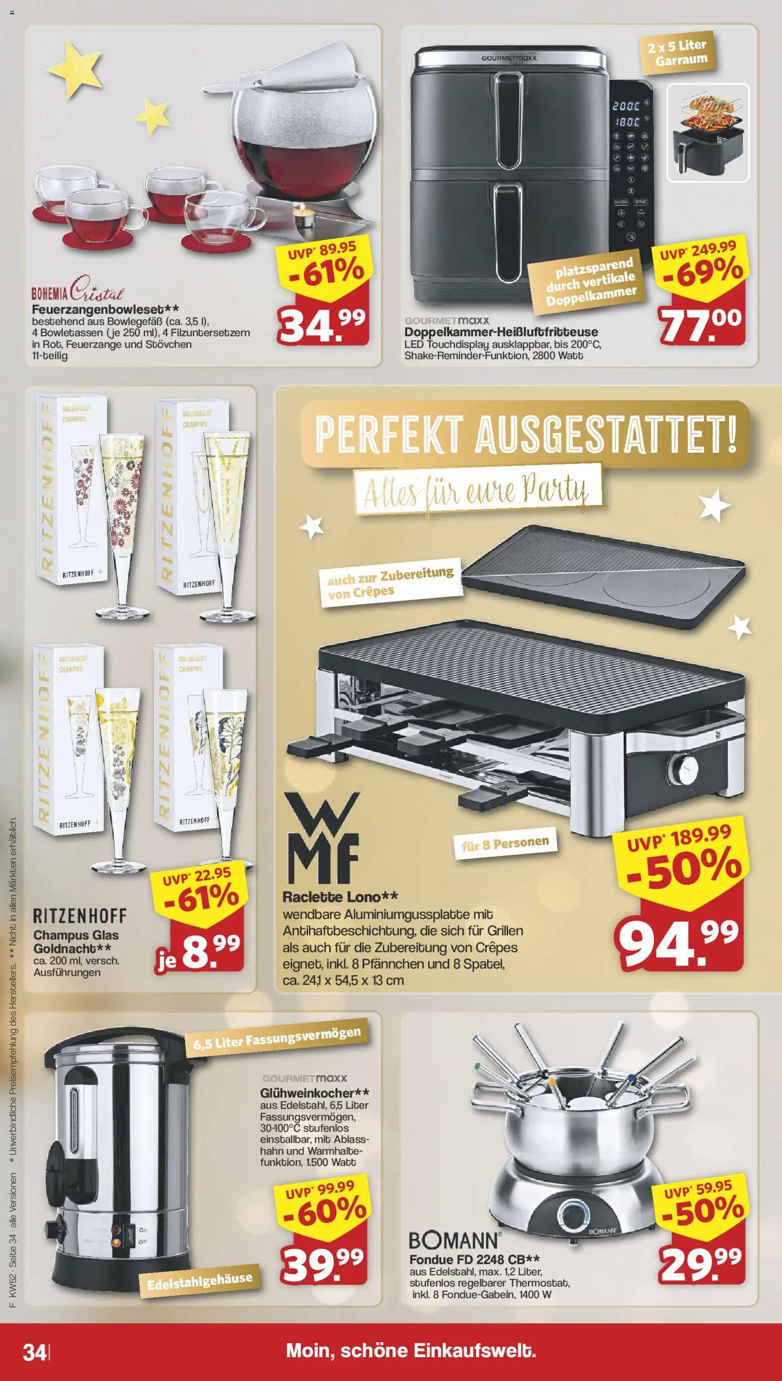 Famila Nordwest Prospekt 	 – gültig ab 22.12.2025 | Seite: 34 | Produkte: Raclette, Fondue
