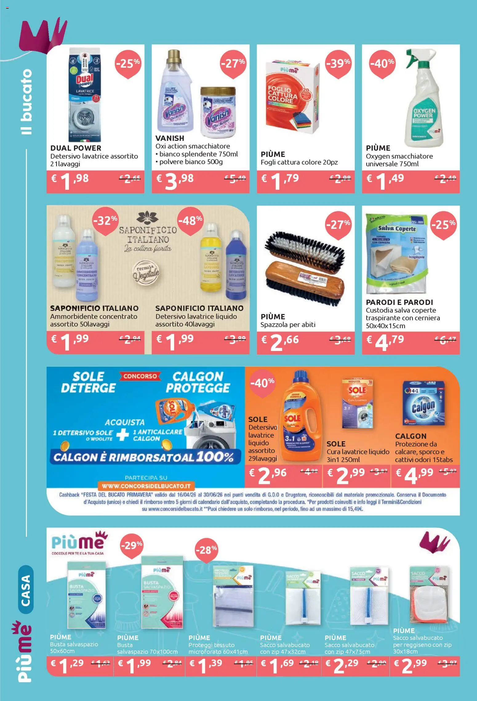 Volantino IperSoap del 20.04.2026 | Pagina: 4 | Prodotti: Smacchiatore, Abiti, Anticalcare, Lavatrice