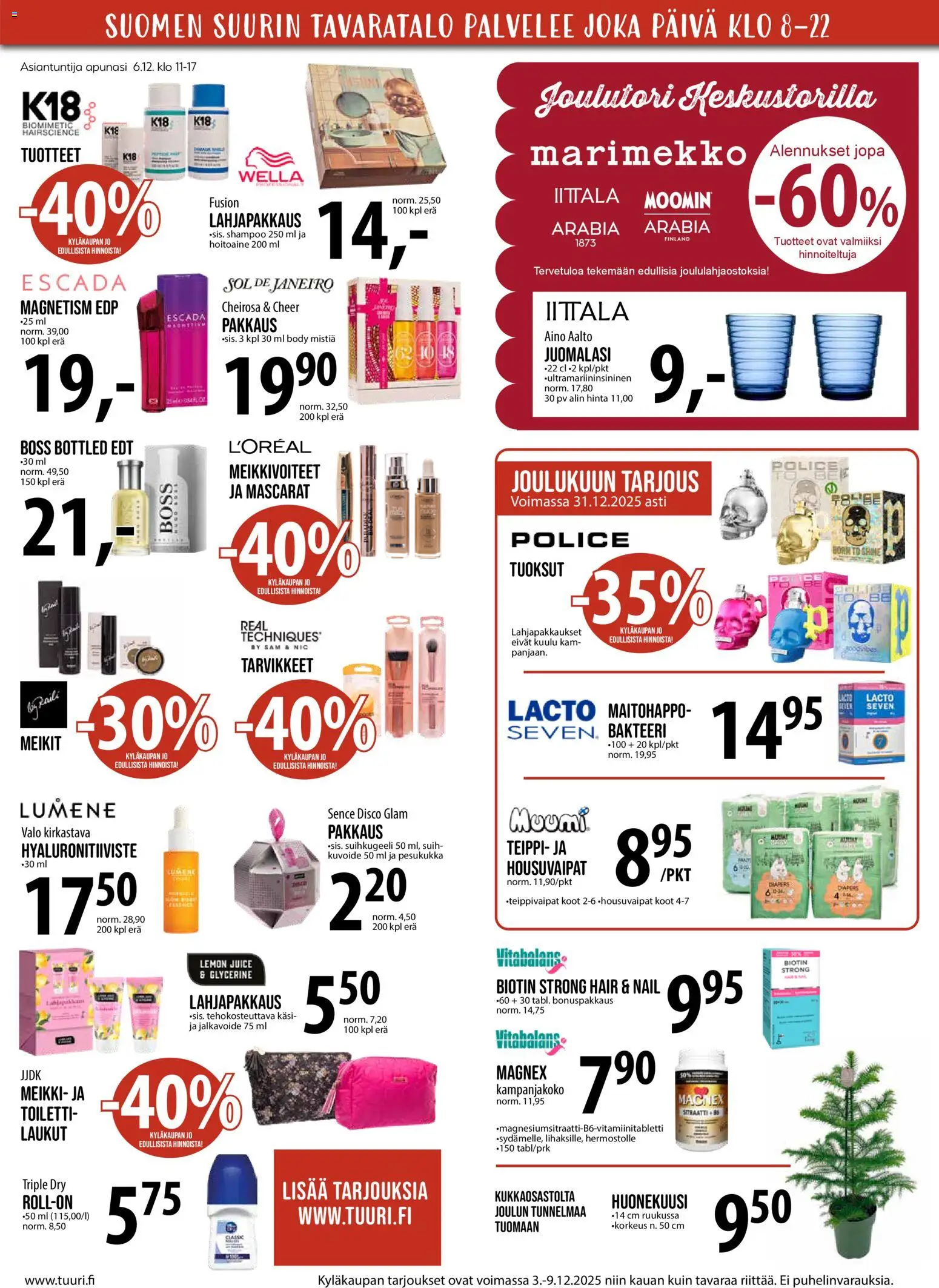 Tuuri tarjoukset – voimassa 03.12.2025 alkaen | Sivu: 9 | Tuotteet: Jalkavoide, Hoitoaine, Suihkugeeli, Teippi