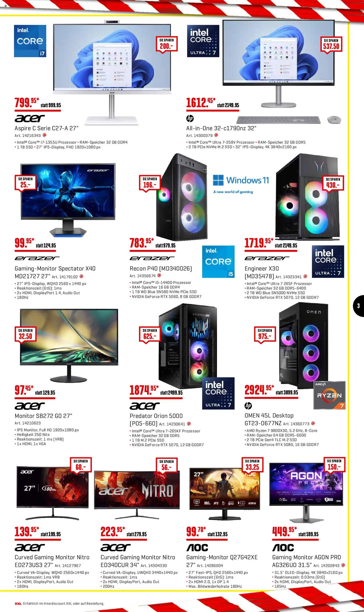 Interdiscount Aktionen Sale – gültig ab 22.12.2025 | Seite: 3 | Produkte: Audio, Monitor