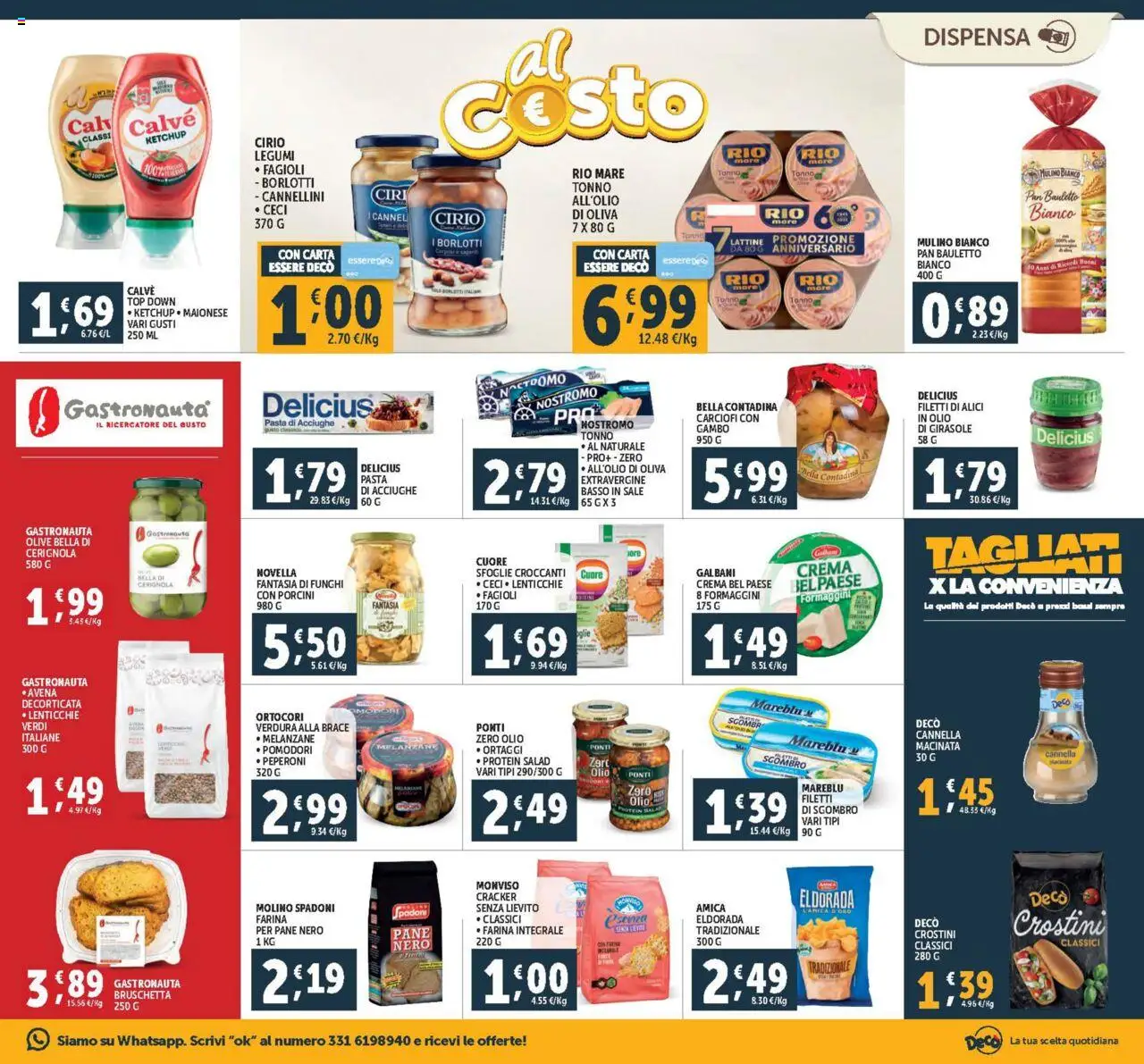 Volantino Decò del 18.07.2025 | Pagina: 13 | Prodotti: Crema, Ceci, Ortaggi, Melanzane