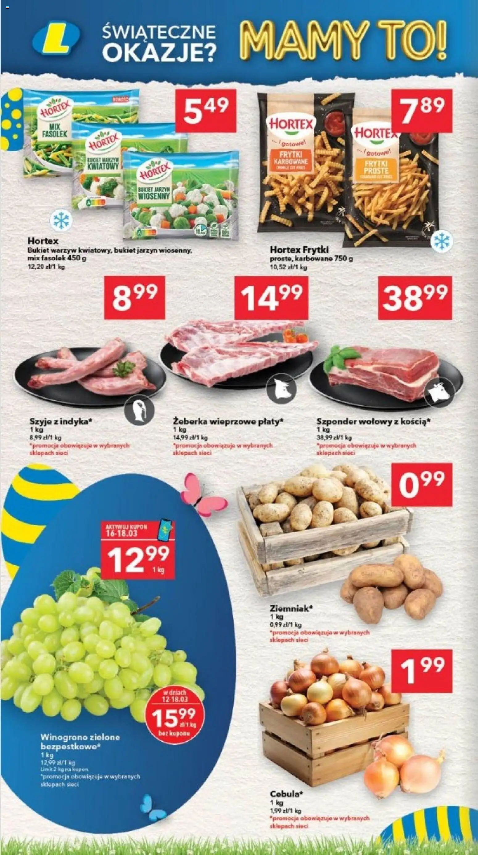 Lewiatan gazetka - Bydgoszcz od 12.03.2026 | Strona: 6 | Produkty: Winogrono, Frytki