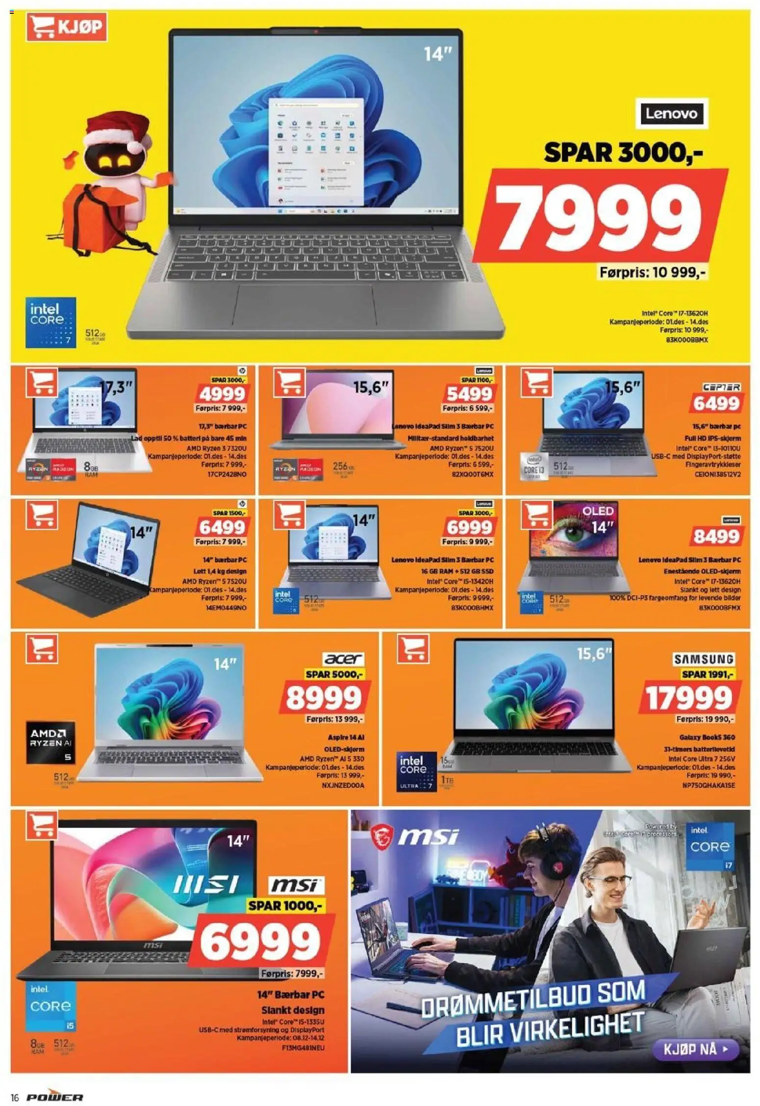 {H1} | Side: 16 | Produkter: Pc, Thon en boite, Batteri