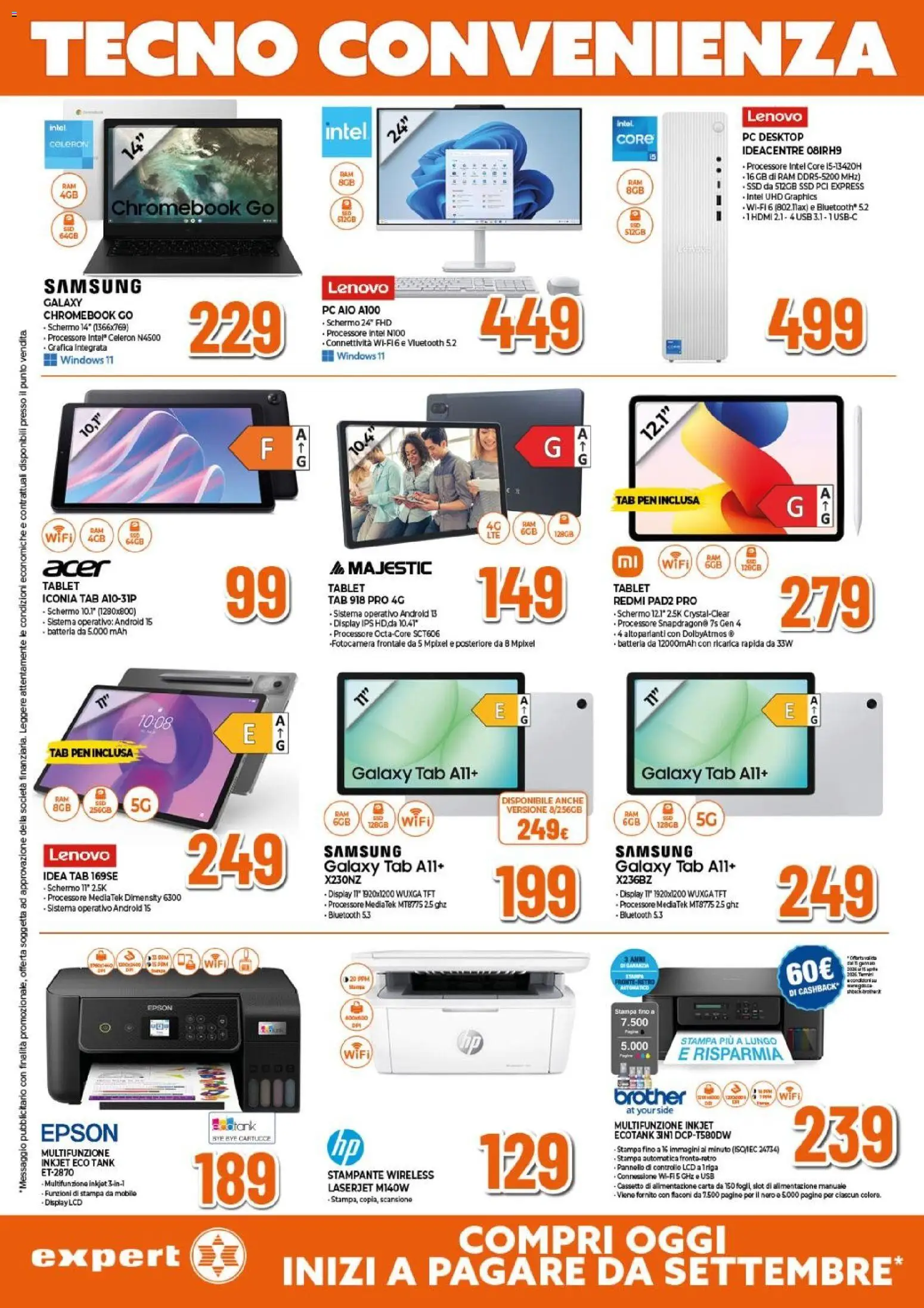 Volantino Expert del 26.03.2026 | Pagina: 11 | Prodotti: Schermo, Tablet, PC, Batteria