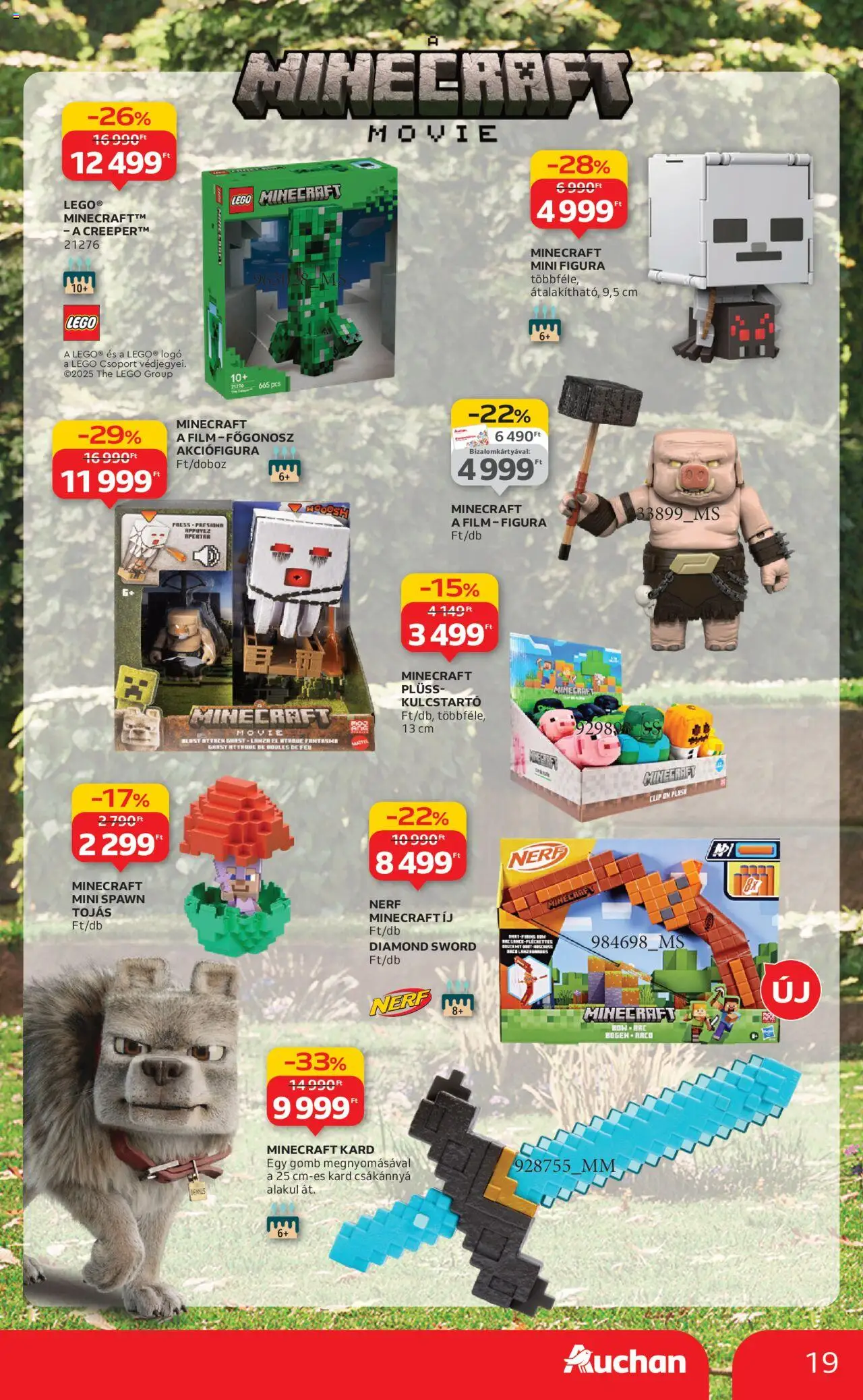 Auchan akciós ujság - amely érvényes a következő dátumtól: 24.10.2025 | Oldal: 19 | Termékek: Plüss, Tojás