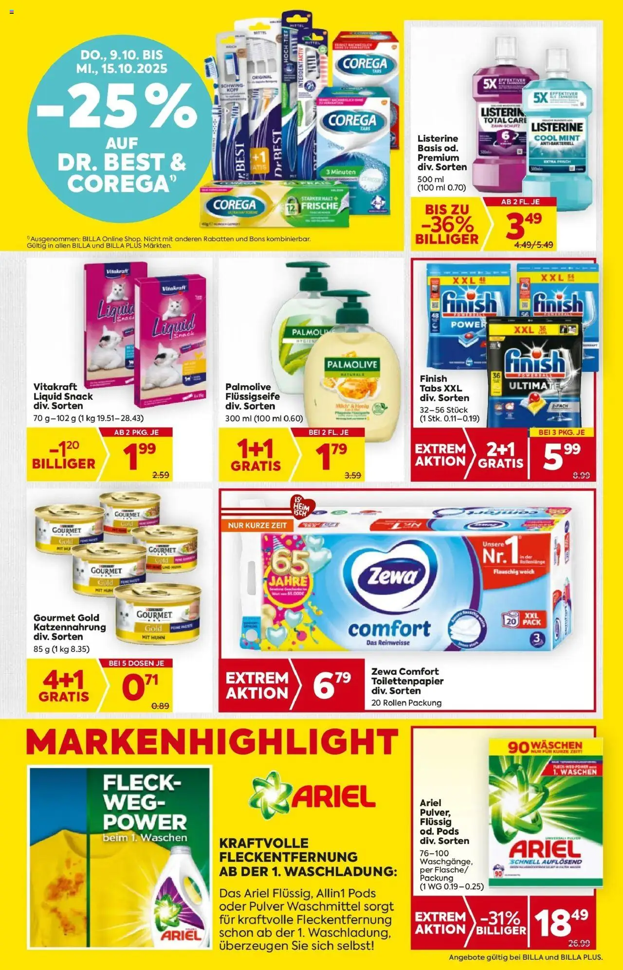 Billa Flugblatt - Amstetten, Neufurth gültig ab 09.10.2025 | Seite: 19 | Produkte: Waschmittel