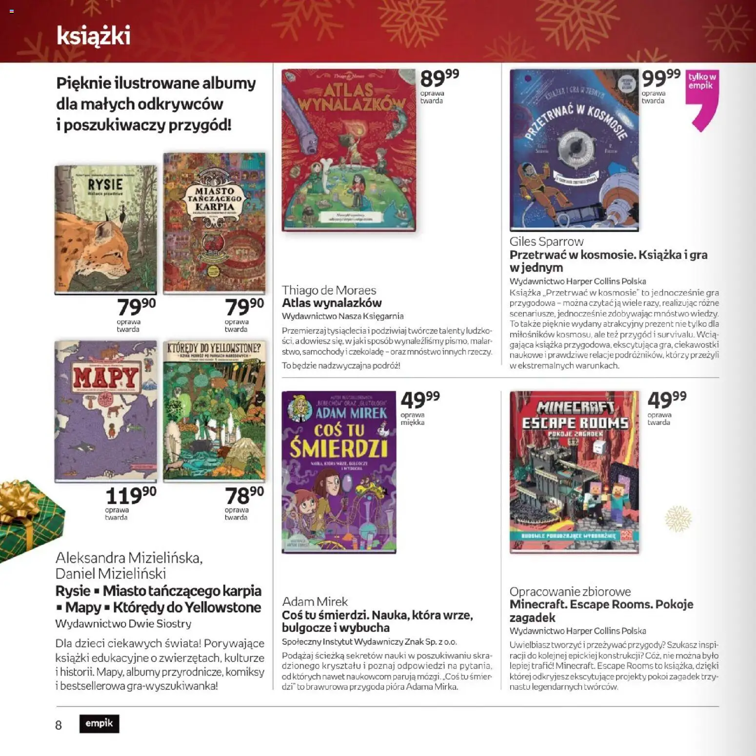 Empik promocje - Xmas Zabawki2 od 10.12.2025 | Strona: 8 | Produkty: Gra, Książki
