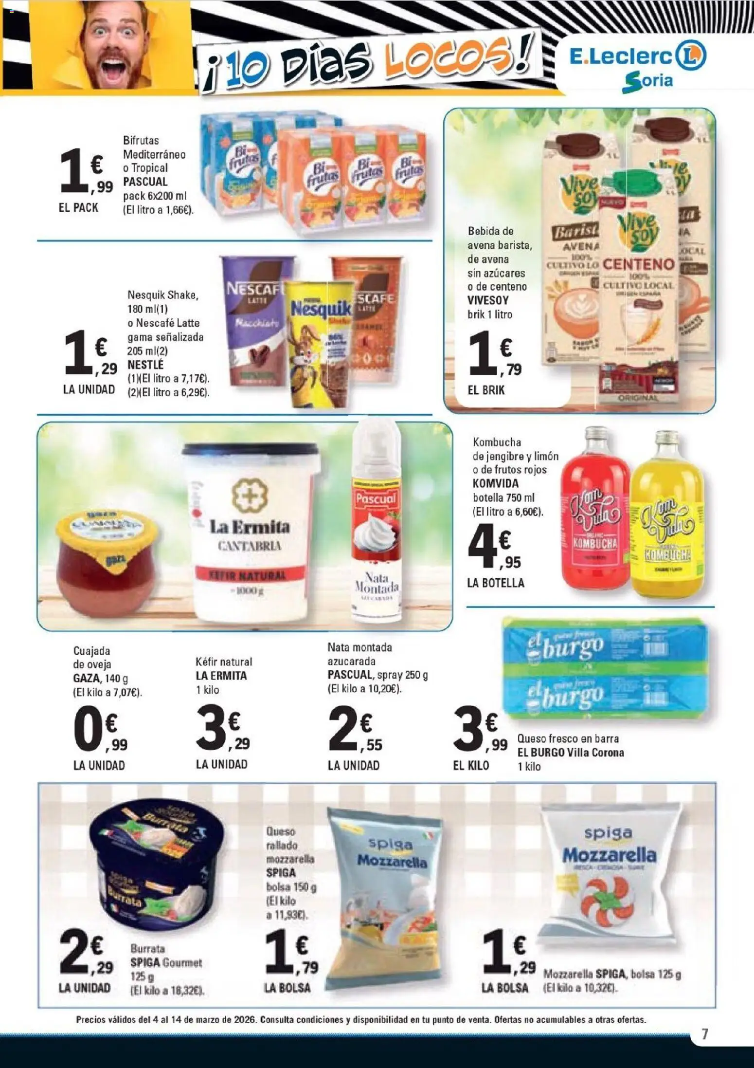 E.Leclerc Soria │ válido desde el 04.03.2026 | Página: 7 | Productos: Queso, Queso fresco, Bolsa
