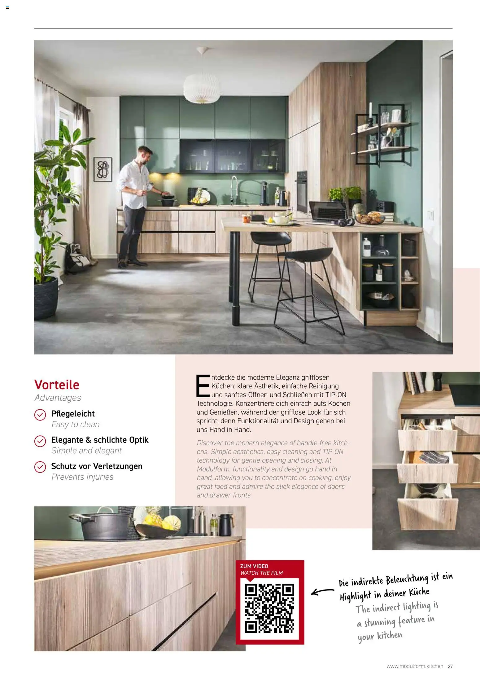 Ostermann Modulform Küchenprospekt 2026 – gültig ab 01.01.2026 | Seite: 37 | Produkte: Küche, Kuchen, Video