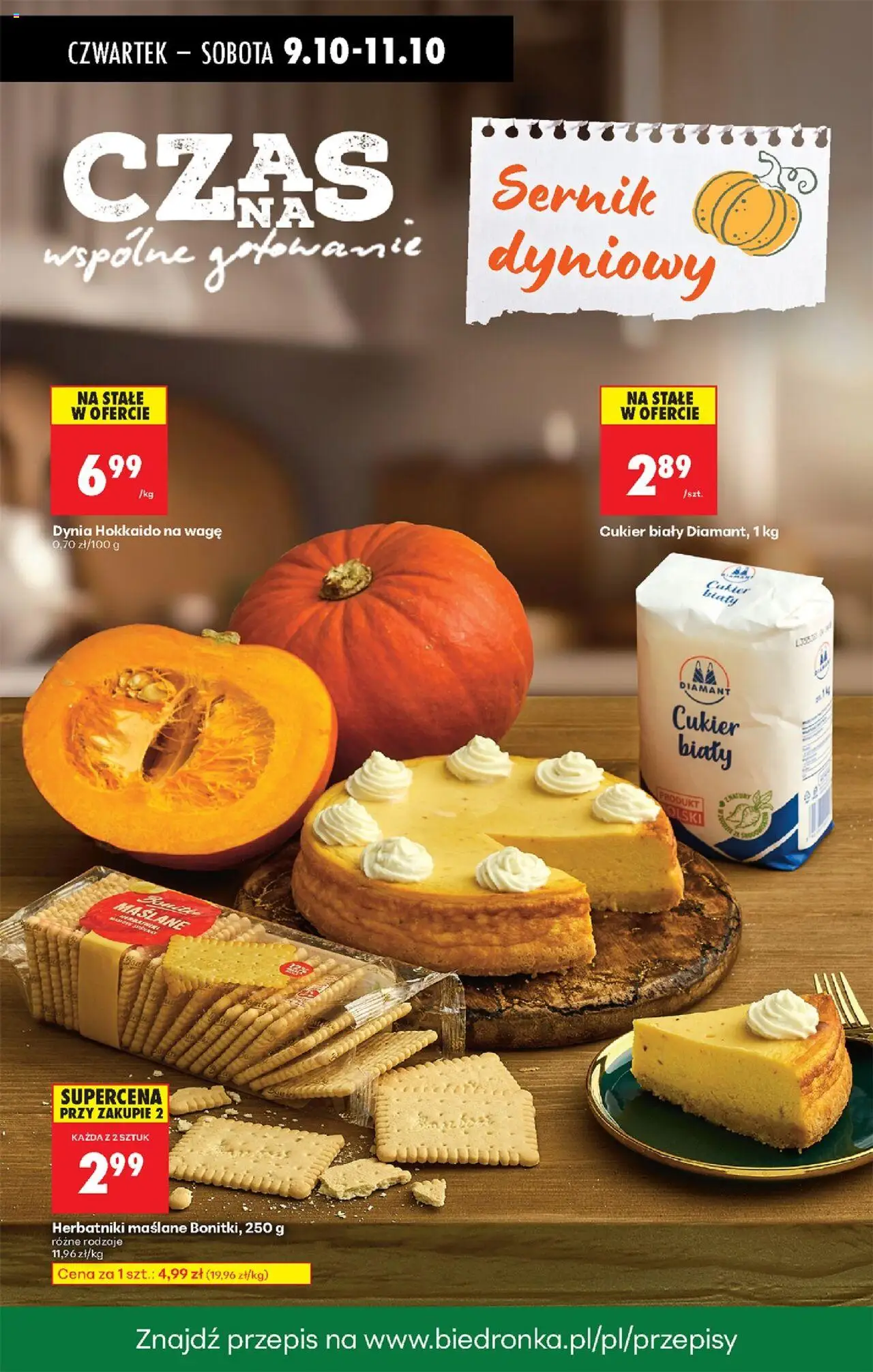 Biedronka gazetka - Oferta w tym tygodniu od 09.10.2025 | Strona: 64 | Produkty: Dynia, Herbatniki, Cukier biały, Cukier