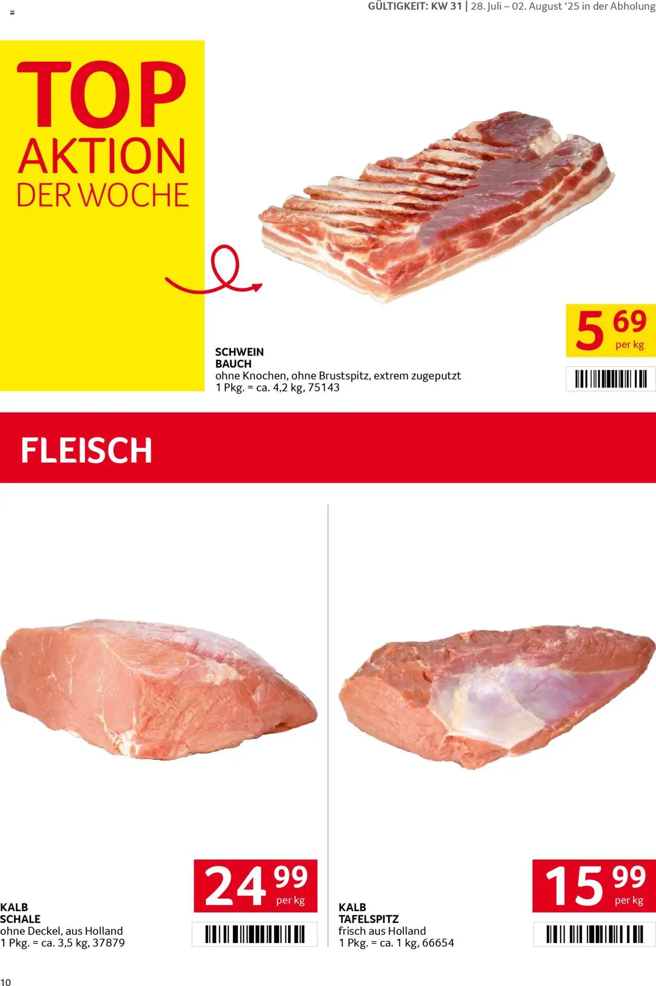 Transgourmet Flugblatt gültig ab 27.07.2025 | Seite: 10