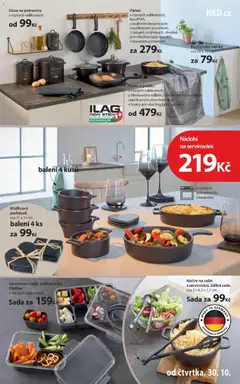 Náhled letáku NKD leták od 30.10.2025 | Strana: 17 | Produkty: Pánev, Potraviny, Dóza na potraviny, Utěrka