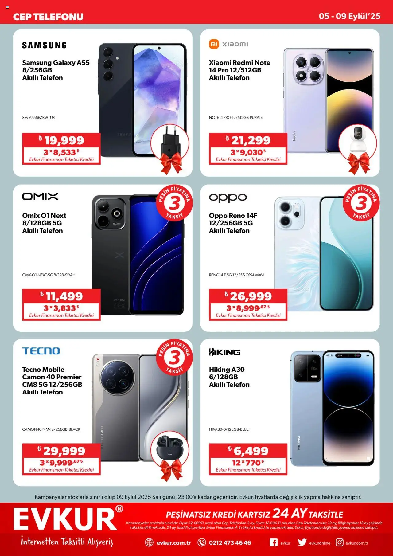 Evkur Katalog - 05.09.2025 tarihinden itibaren geçerlidir | Sayfa: 2 | Ürünler: Telefon, Akıllı telefon