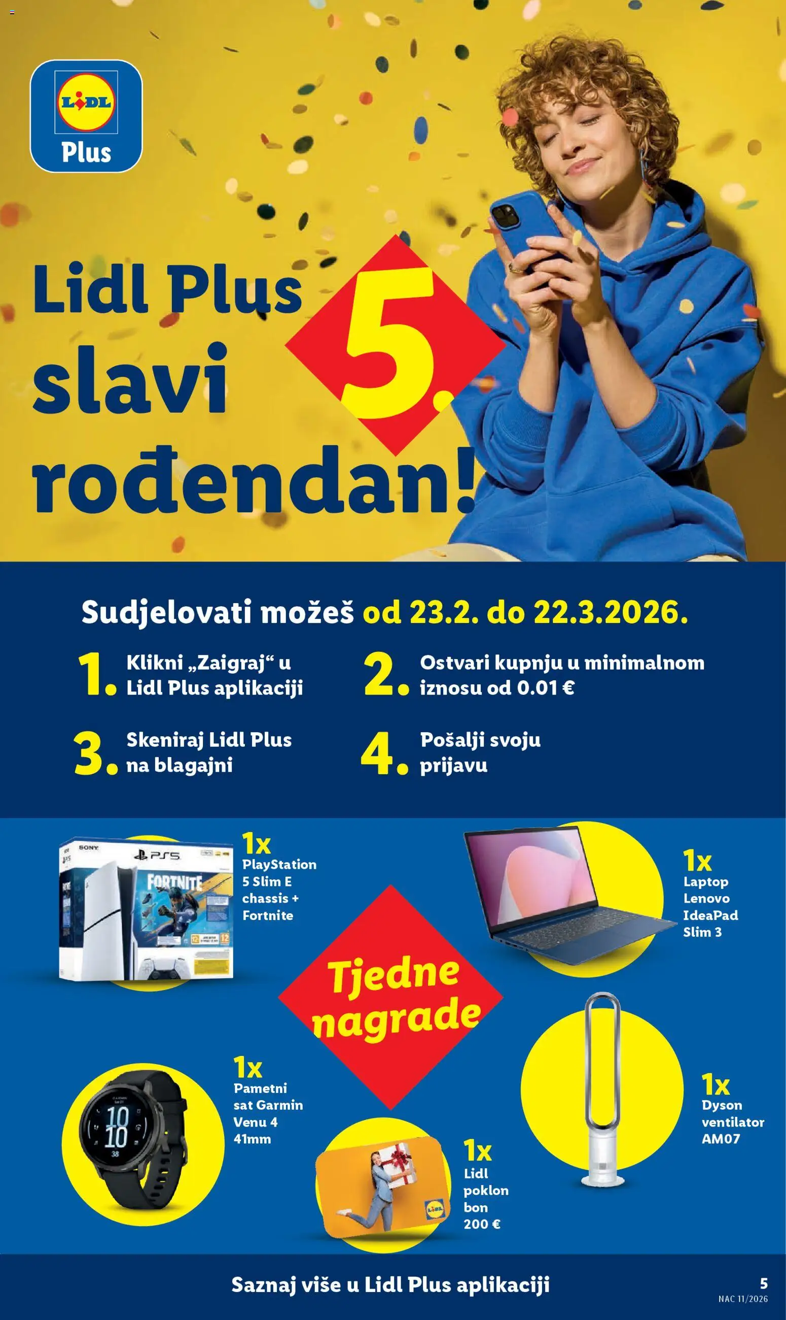 Lidl katalog | vrijedi od 09.03.2026 | Stranica: 5 | Proizvodi: Ventilator, Smartwatch, Sat, Playstation