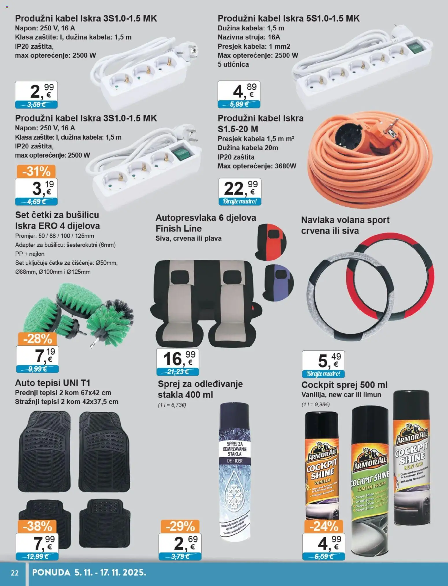 KTC katalog | vrijedi od 05.11.2025 | Stranica: 22 | Proizvodi: Utičnica, Limun, Finish, Kabel