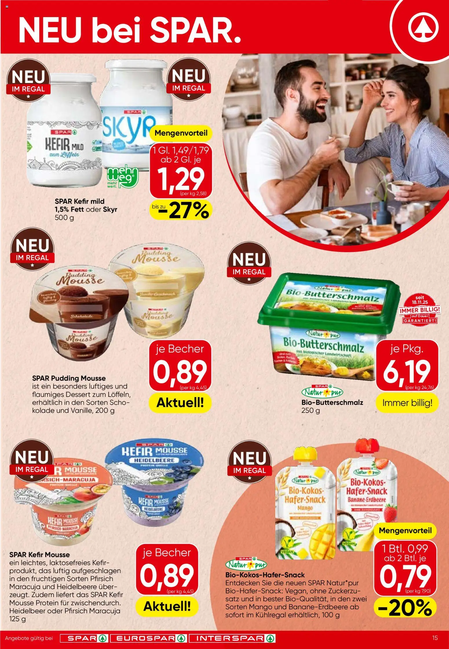 Spar - Salzburg gültig ab 22.01.2026 | Seite: 15 | Produkte: Mango, Pfirsich, Regal