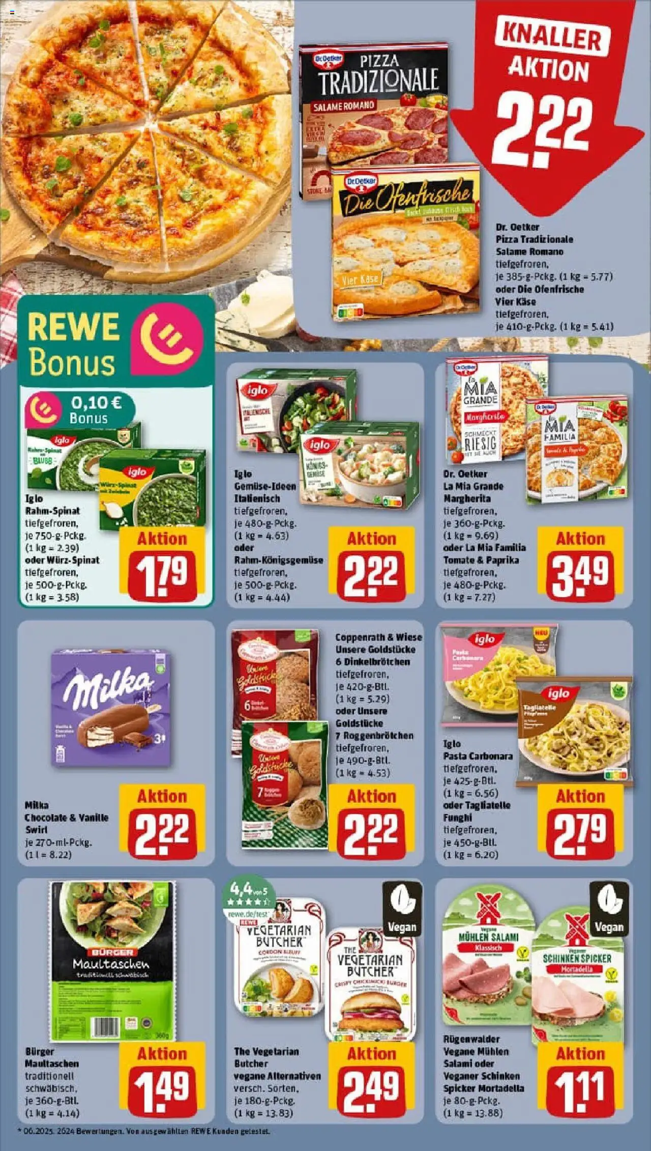 Rewe prospekt Emmelshausen	 – gültig ab 17.08.2025 | Seite: 12 | Produkte: Käse, Ofenfrische, Pasta, Pizza