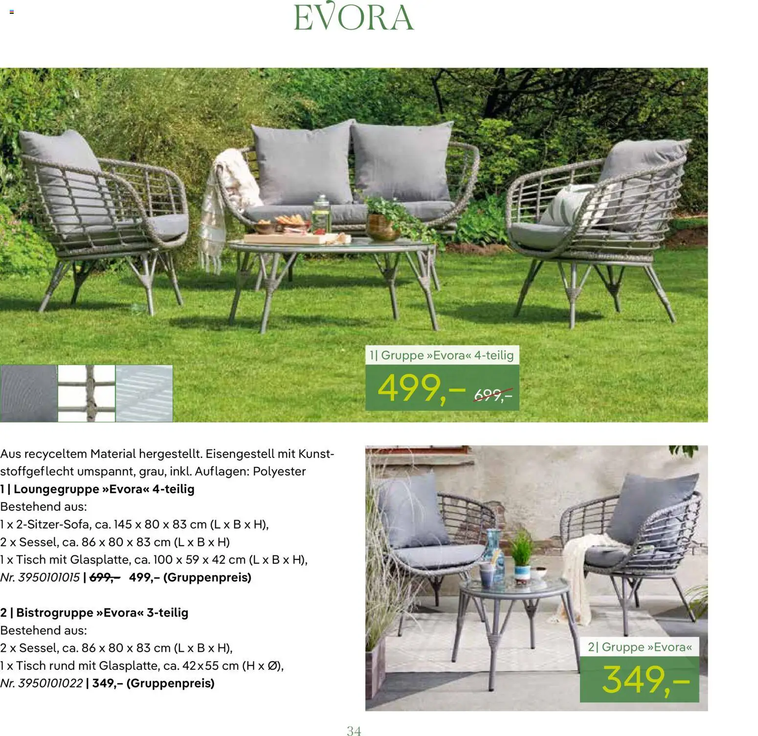 Pflanzen-Kölle GARTENMÖBEL 2026 – gültig ab 07.03.2026 | Seite: 34 | Produkte: Tisch