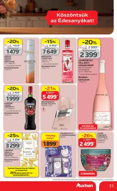 Auchan akciós újság - amely érvényes a következő dátumtól: 23.04.2026 | Oldal: 33 | Termékek: Testpermet, Body, Testápoló