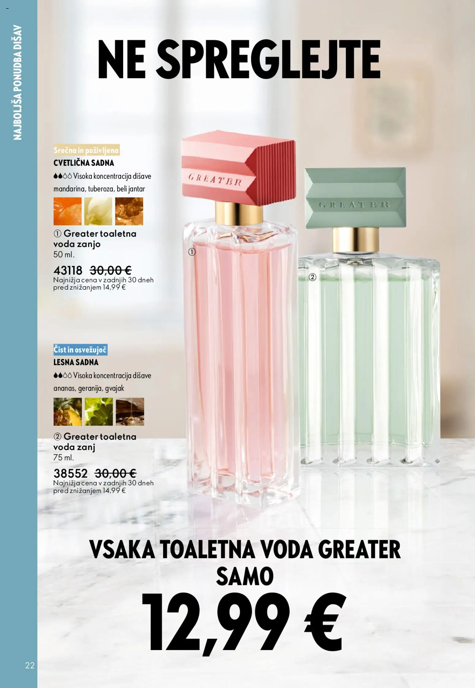 Novi Oriflame katalog ponudbe – veljaven od 31.12.2025 | Stran: 22 | Izdelki: Voda, Toaletna voda