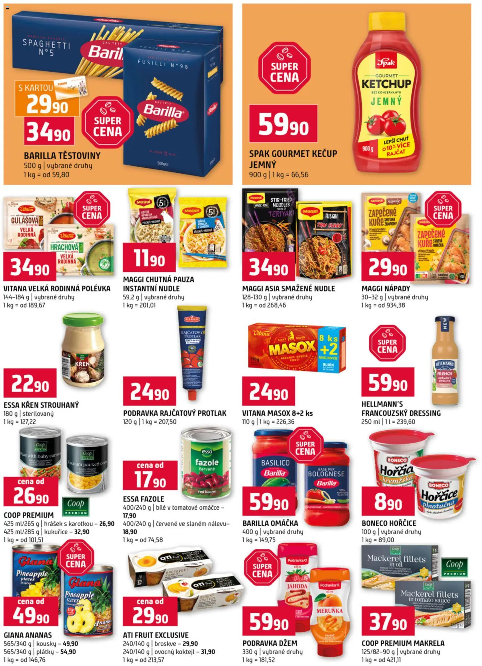 Terno leták od 18.02.2026 | Strana: 10 | Produkty: Rajčatový protlak, Maggi, Ananas, Broskve