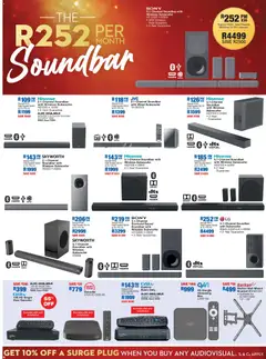 OK Furniture specials catalogue – valid from 08.12.2025 | Page: 6 | Products: Audio, Decoder, Soundbar, Subwoofer