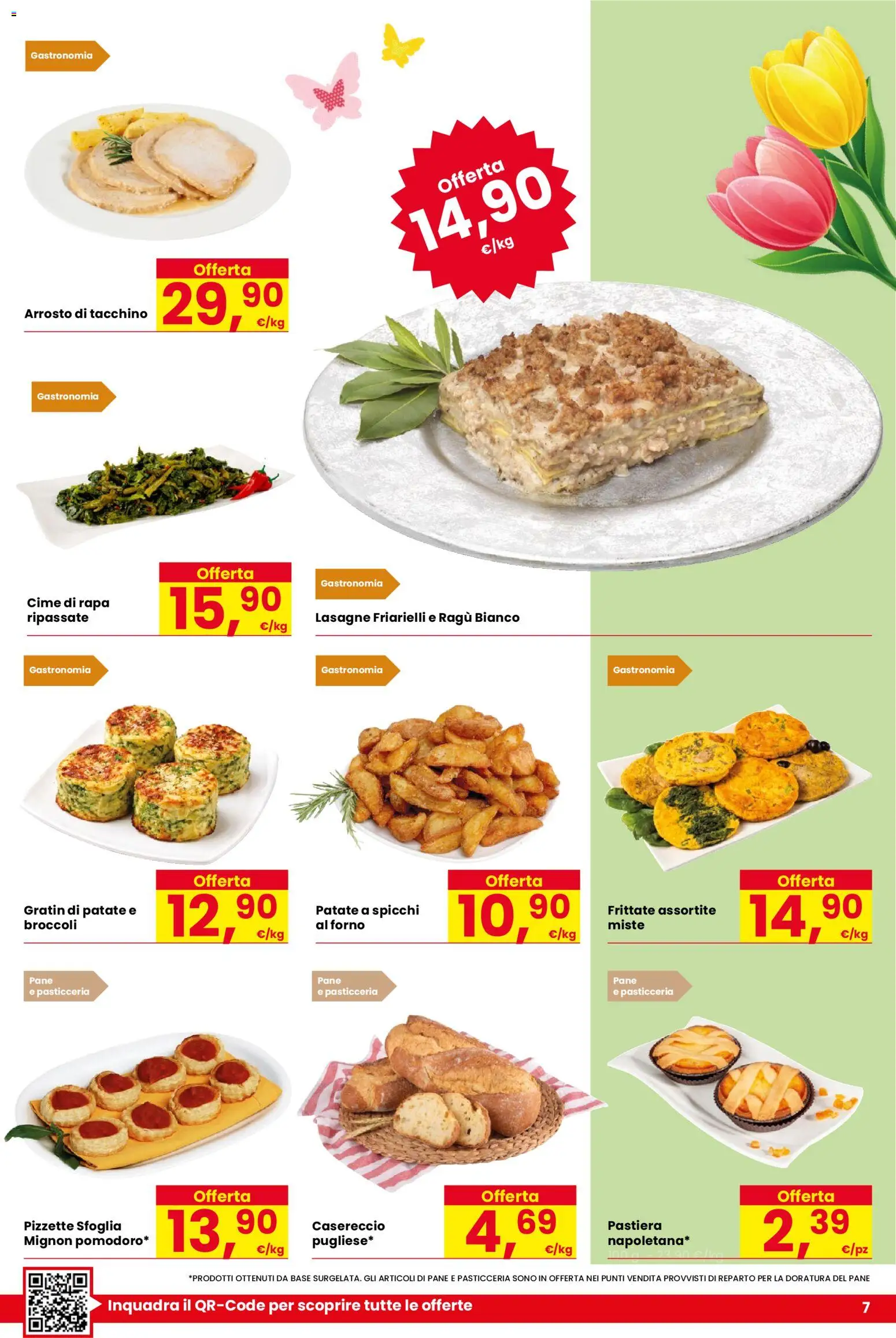 Volantino Despar del 26.03.2026 | Pagina: 7 | Prodotti: Pane, Tacchino, Ragú, Friarielli