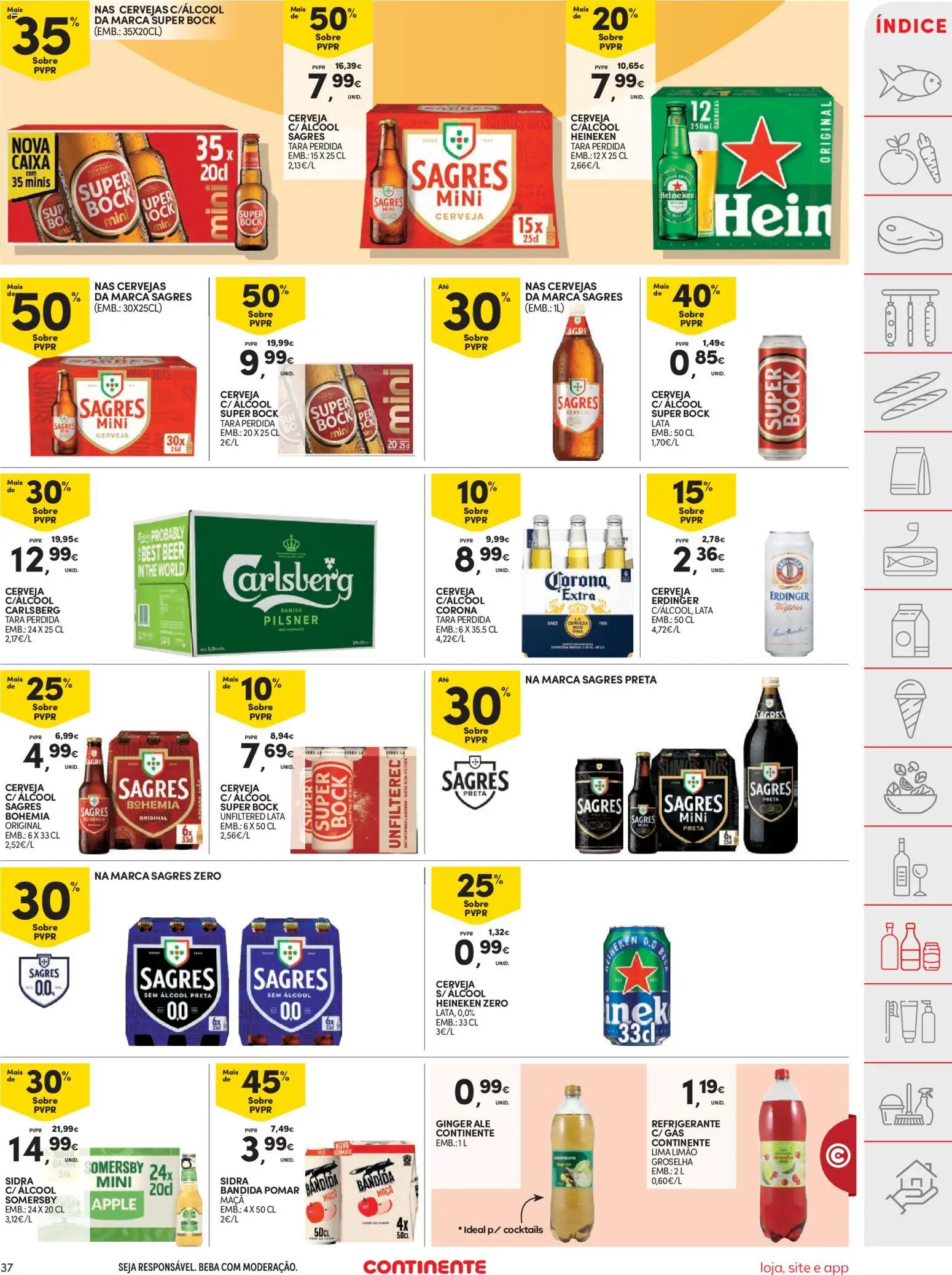 Continente folheto │ válido de 25.11.2025 | Página: 37 | Produtos: Super bock, Somersby, Cocktails, Soda