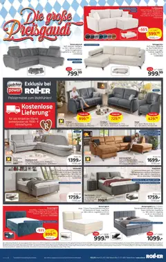 Roller Prospekt 	 – gültig ab 07.09.2025 | Seite: 2 | Produkte: Sessel, Polsterbett, Liege, Küche