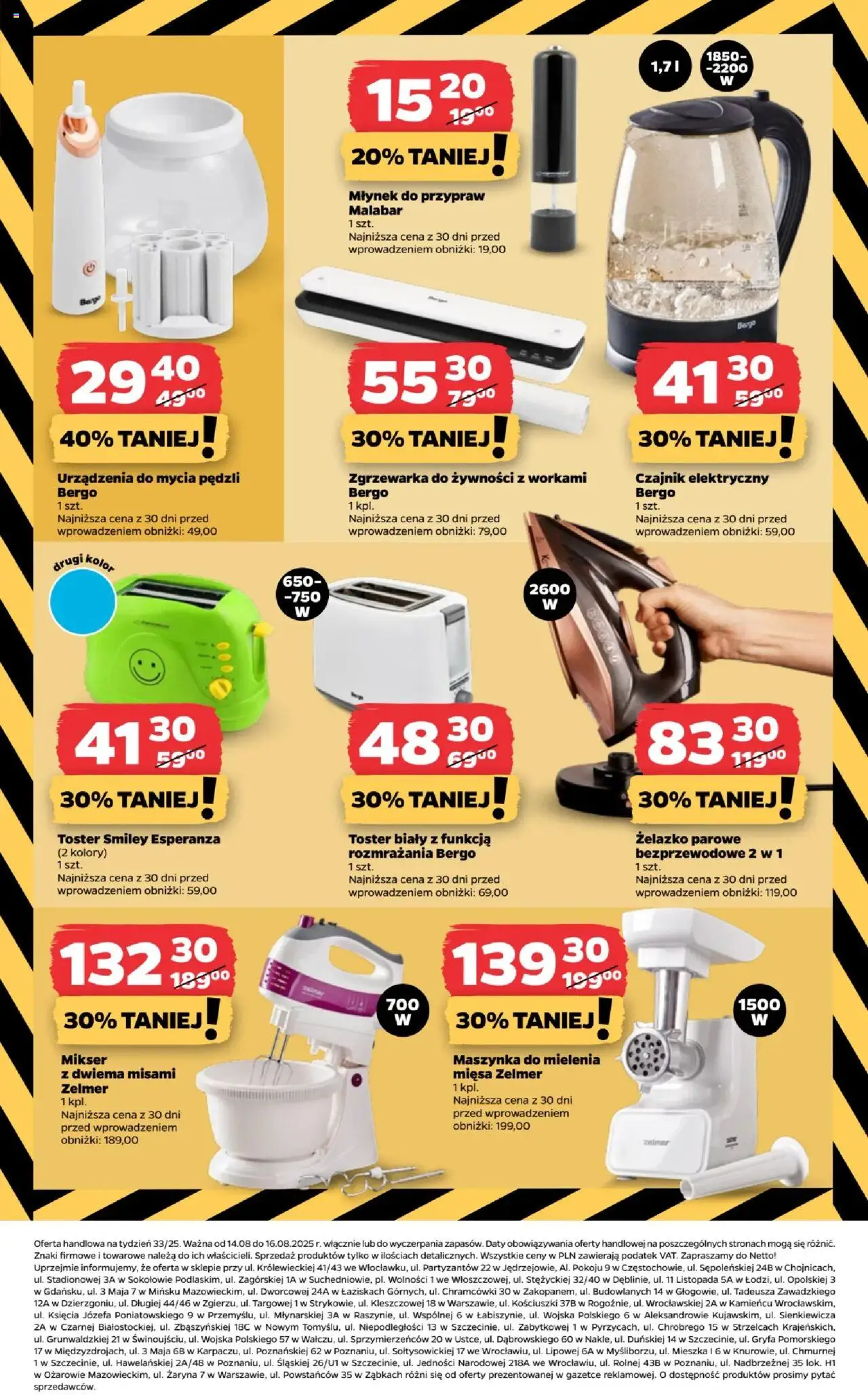 Netto gazetka - Non Food od 14.08.2025 | Strona: 9 | Produkty: Czajnik, Młynek, Mikser, Toster