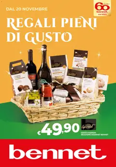 Anteprima del volantino bennet Regali di Gusto catalogo valido a partire dal 20.11.2025